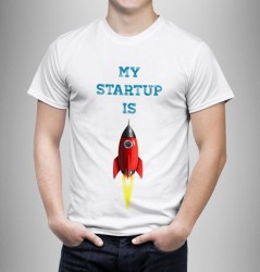 تی شرت خوشفکری My Startups is launching رای کارآفرینان و استارتاپی ها